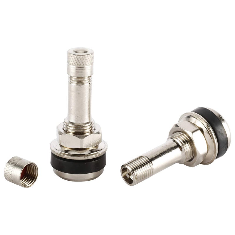 NovelBee 25 Pack of TR416 Metal Valve Stems Outer Mount Fits 0.453" & 0.625" Rim Holes - Image 5